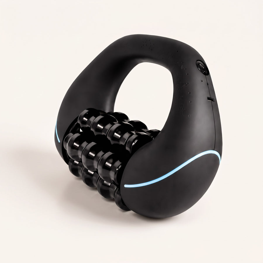 ErgoRoller electric massage roller on a plain background