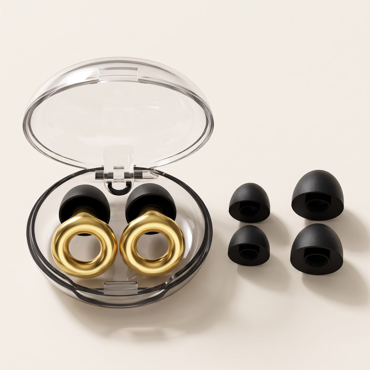FocusPlugs noise-reducing earplugs in gold