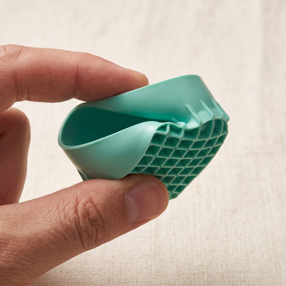 Silicone heel cups close-up detail